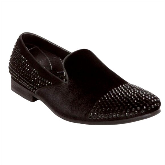 NWOB Steve Madden Clarity Velvet Tonal Rhinestone Dress Loafer main image 6